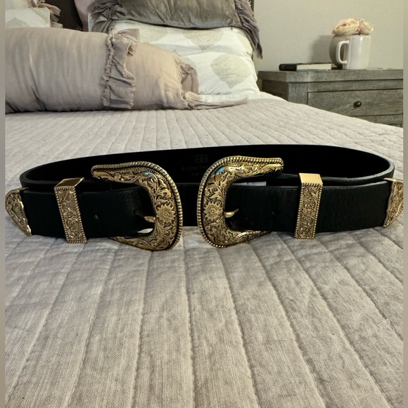 🦅B-Low The Belt  Bri Bri Waist Belt in Black and Gold Size Small - Picture 9 of 11